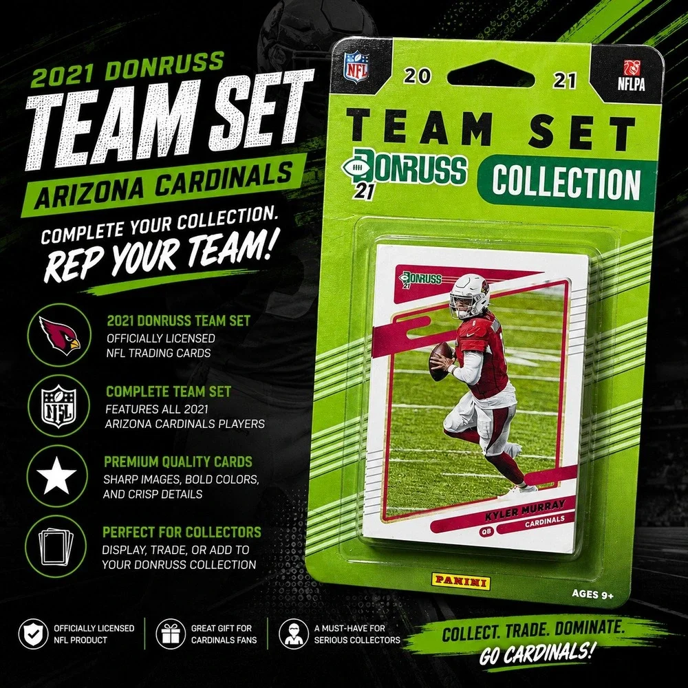 2021 Panini Donruss Arizona Cardinals NFL Football Team Set Kyler Murray New